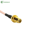 RF10003 | RG178 Brown Coaxial Cable Adapter Right Angle SMA Female RF Antenna