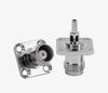 Rf coaxial connector TNC-KF-1.5 window TNC female seat flange with four-hole crimping RG316 Line RG174
