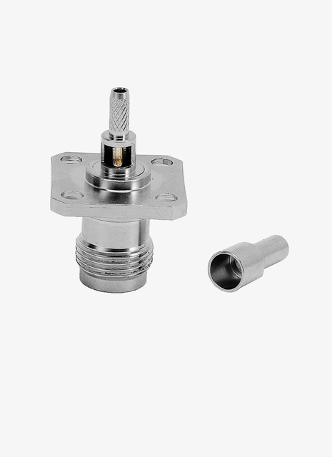 Rf coaxial connector TNC-KF-1.5 window TNC female seat flange with four-hole crimping RG316 Line RG174