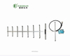 1300-1500MHz 4G 5G 14DBI Phạm vi rộng ngoài trời Yagi Omni - ăng -ten trạm gốc định hướng