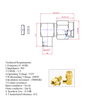 SMA curved male head internal screw and internal needle Connect the semi-steel and semi-flexible cable RG402 Line 086