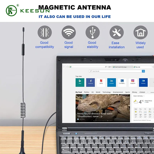  SU00024 | 2.4G 5dBi Magnetic Cellular Antenna with SMA Male Connector