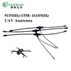 UAV00002 | 915MH Uav Drone Antenna with 1.13 Black Cable to I-PEX MHF1 Connector