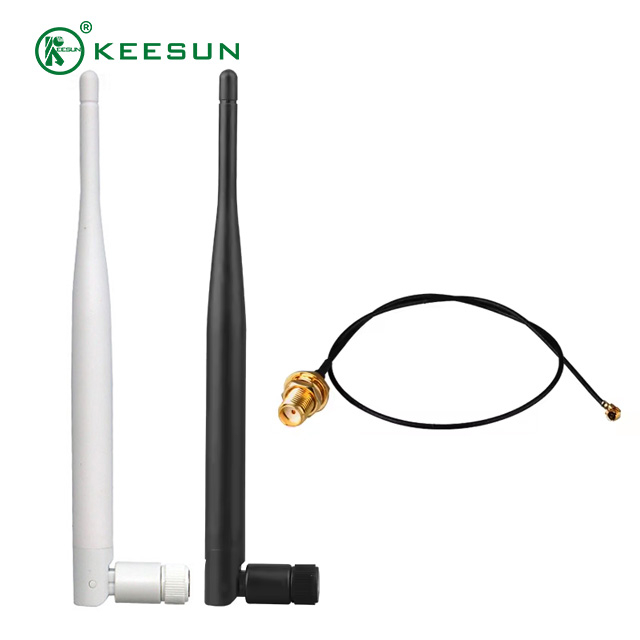 EX20002 | 2.4/5.8GHz 5dBi Dipole Antenna with RP-SMA(M) Connector