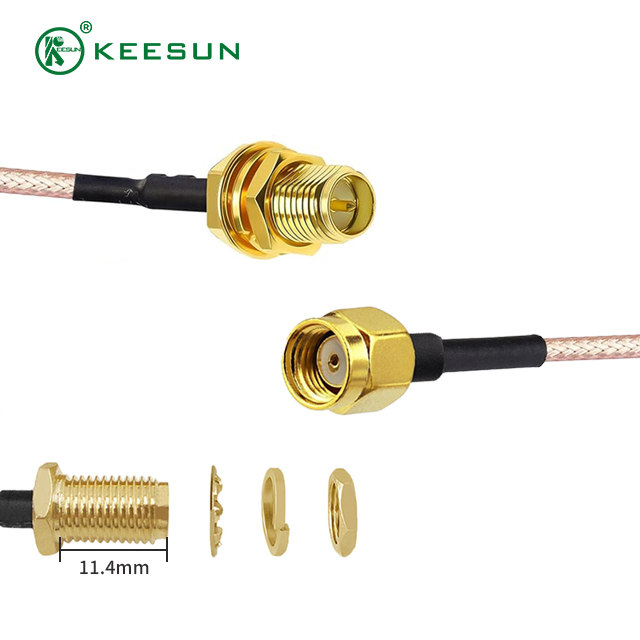 RF10055 | SMA Female Connector to SMA Male connector with RG 178 Coaxial Cable