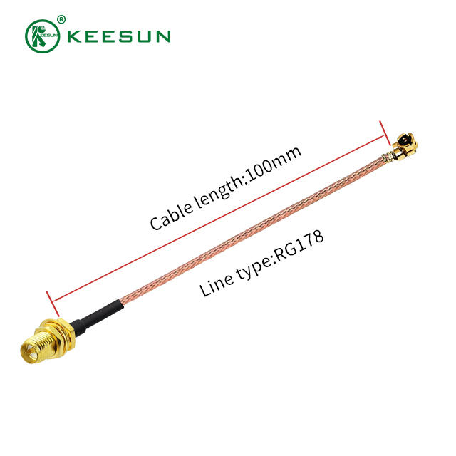 RF10059 | RP-SMA Female connector to I-PEX with RG 178 Coaxial Cable