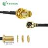 RF10052 | PR-SMA Female Connector to I-PEX with MI 1.13 black Coaxial Cable