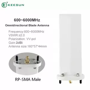600–6000 MHz 2 DBi Omnidirectional Blade Antenna for UAV/Drone