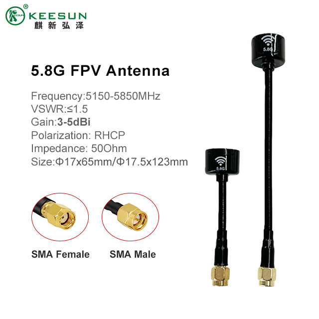 Durable 5.8GHz FPV Antenna RHCP Omni Lollipop Antenna for Racing Drones