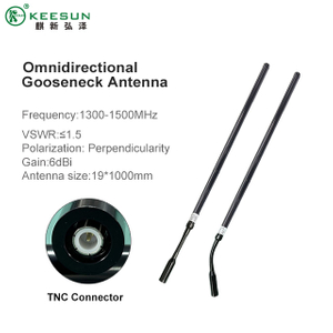 1300-1500MHz 6dBi Omnidirectional Gooseneck Antenna TNC Connector for UAV