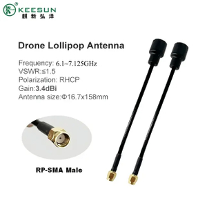 4.9~7.125GHz 3.4dBi Low VSWR ≤1.5 DroneLollipop Antenna SMA Female for FPV Drone
